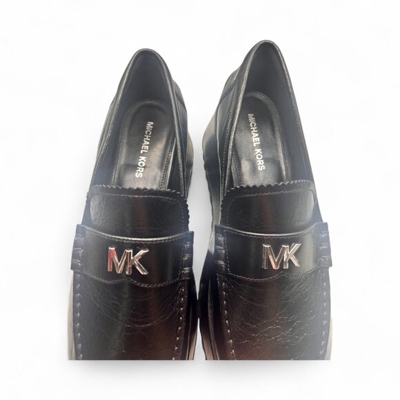 Michael Kors Indy Platform Loafer Pumps Black 9.5 Excellent Condition - Picture 7 of 8